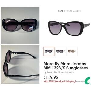 Marc Jacob’s Sunglasses  Mmj323/s Women’s Sunglasses Black Gray Gradient Lenses